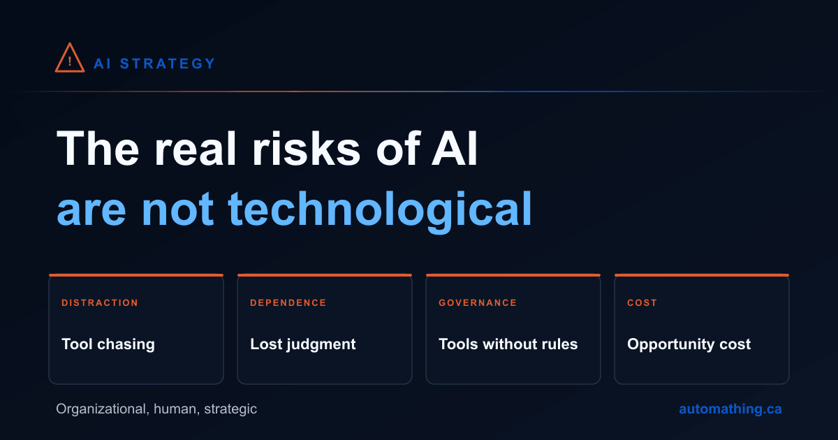 The Real Risks of AI Are Not Technological